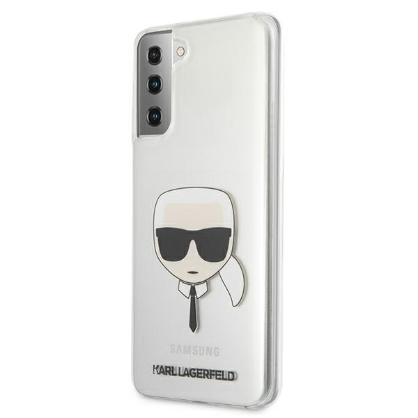 Case KARL LAGERFELD Samsung Galaxy S21 Plus Karl`s Head KLHCS21MKTR Clear Hardcase